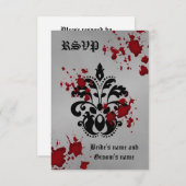 Mariage rsvp Halloween (Devant / Derrière)