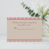 Mariage RSVP Horse et transport Invitation (Debout devant)