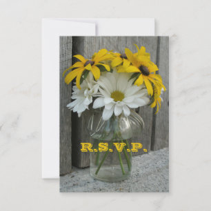 Mariage RSVP : Marguerites, Susans Joués Noirs, Bo