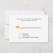 Mariage RSVP : Marguerites, Susans Joués Noirs, Bo (Dos)