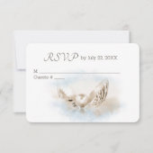 Mariage RSVP Pearl In Seashell (Devant)