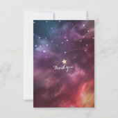 Mariage RSVP Répondre Galaxy Nebula Constellations (Dos)