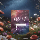 Mariage RSVP Répondre Galaxy Nebula Constellations