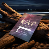 Mariage RSVP Répondre Galaxy Nebula Constellations