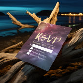 Mariage RSVP Répondre Galaxy Nebula Constellations