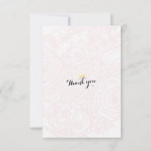 Mariage RSVP répondre Gold Ananas Couple Rose Turq (Dos)