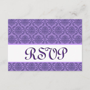 Mariage RSVP Rich violet et blanc