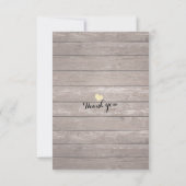 Mariage RSVP Rustique Bois Hydrangea Éclairages à (Dos)