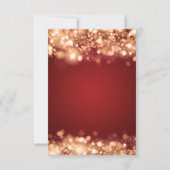 Mariage RSVP Sparkling Lights Or (Dos)