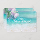 Mariage RSVP SPARKLING OCEAN WATERS (Devant / Derrière)