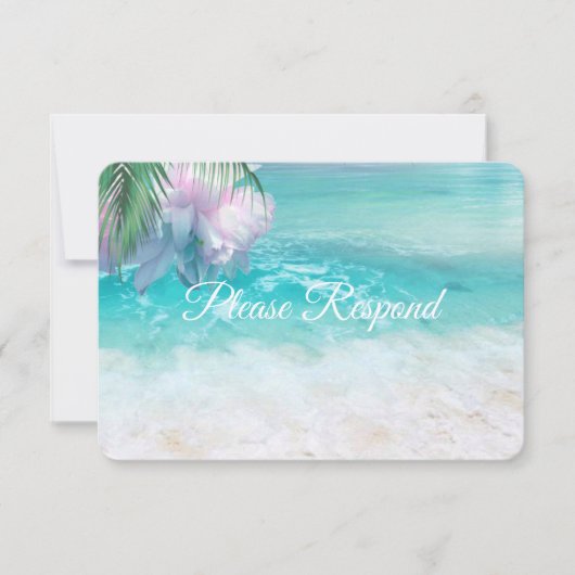 Mariage RSVP SPARKLING OCEAN WATERS (Devant)