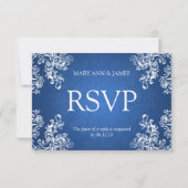 Mariage RSVP Vintage Fils 2 Sapphire Bleu (Dos)