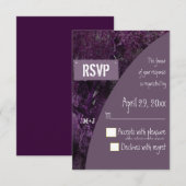 mariage RSVP vintage Oak Tree (Devant / Derrière)
