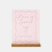 Mariage ruban rose Love is Sweet Favor (Recto)