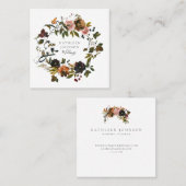 Mariage russe de l'automne Cartes de visite de la  (Devant / Derrière)