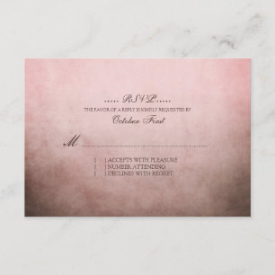 Mariage rustique Brown et rose bohème RSVP