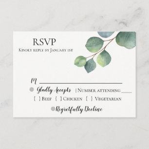 Mariage Rustique Chic Eucalyptus RSVP