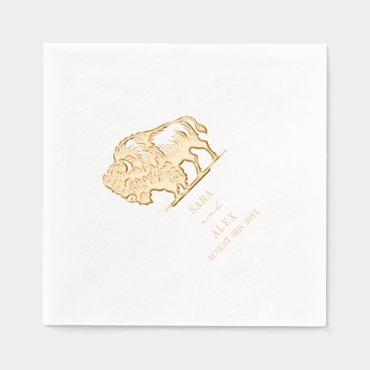 Mariage rustique de Buffalo Bison (Recto)