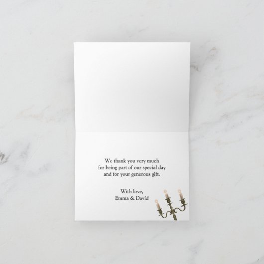 Mariage rustique de conte de verdure Merci en bois (Intérieur)