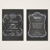 Mariage rustique de la feuille typographique (Devant & derrière)