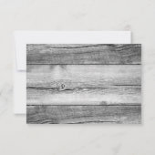 Mariage rustique des Roses de pays RSVP (Dos)