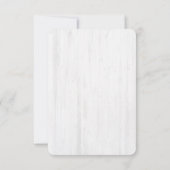 Mariage rustique du sapin RSVP (Dos)