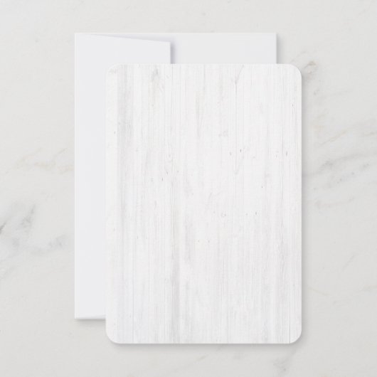 Mariage rustique du sapin RSVP (Dos)