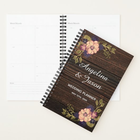 Mariage rustique en bois (Devant avec enveloppe)