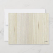 Mariage rustique en bois blanc Merci Cartes photos (Dos)