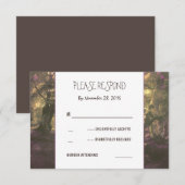Mariage rustique en bois RSVP (Devant / Derrière)