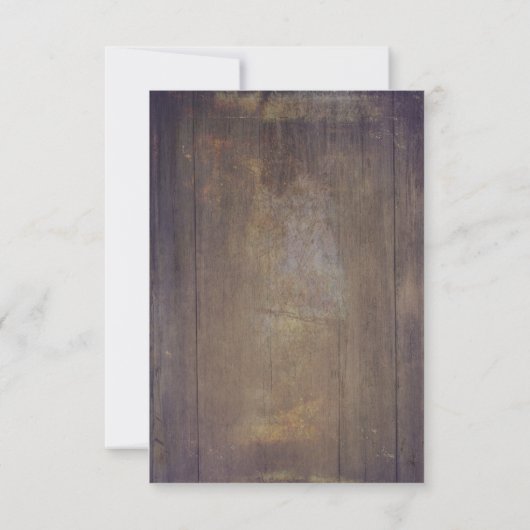 Mariage rustique en bois RSVP (Dos)