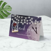 Mariage rustique Fairytale Élégant Merci violet