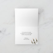 Mariage rustique Fairytale Élégant Merci violet (Intérieur)