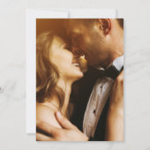 Mariage Rustique Floral Wreath Photo Invitation (Dos)