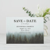 Mariage Rustique Forêt Enregistrer Les Cartes De D (Debout devant)