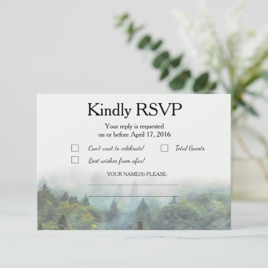 Mariage rustique Forêt RSVP (Debout devant)