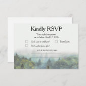 Mariage rustique Forêt RSVP (Devant / Derrière)