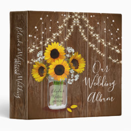 Mariage rustique Mason Jar Sunflower Babys Respire