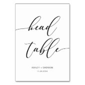 Mariage Rustique moderne Table Numéro de tête Tabl (Dos)