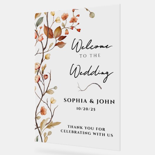 Mariage rustique Neutre Botanique Élégant (Angle)