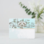 Mariage Rustique Oiseaux Chêne RSVP (Debout devant)