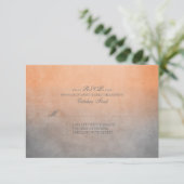 Mariage rustique orange et gris bohème RSVP (Debout devant)