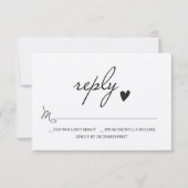 Mariage rustique RSVP - Carte Respons (Devant)