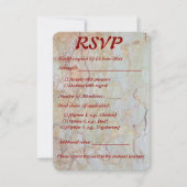 Mariage rustique RSVP design naturel (Devant)