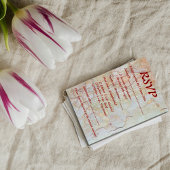 Mariage rustique RSVP design naturel