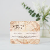 Mariage rustique RSVP SCRIPT réservé Siège (Debout devant)