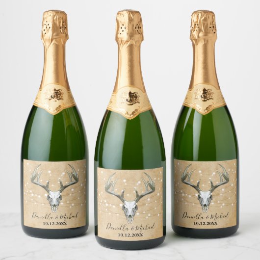 Mariage Rustique Sparkling Wine Étiquette (Bouteilles)