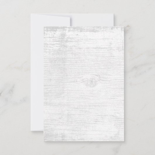 Mariage rustique Succulent Floral Élégant RSVP (Dos)