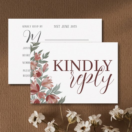 Mariage Rustique Terracotta Botanique RSVP