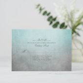Mariage rustique Turquoise et gris bohème RSVP (Debout devant)